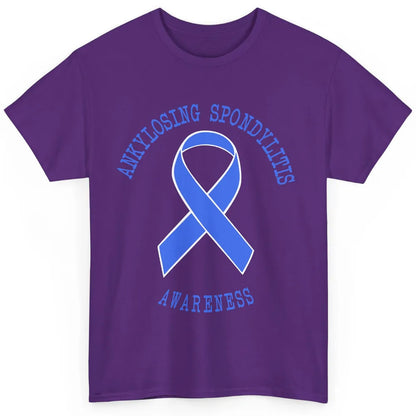 Ankylosing Spondylitis Awareness Support Blue Ribbon Gift Classic Unisex T-Shirt