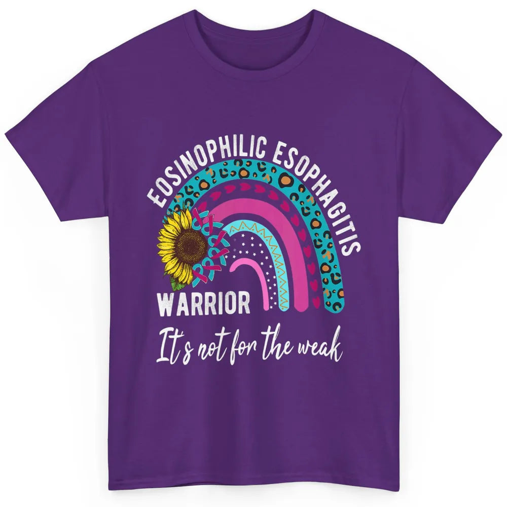 Eosinophilic Esophagitis Month Warrior Rainbow Not For Weak Classic Unisex T-Shirt