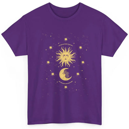 Celestial Mystical Sun Moon Gothic Boho Bohemian Astrology Classic Unisex T-Shirt