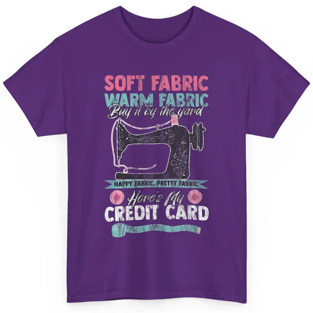 Soft Fabric By The Yard Sewing Machine Quilting Crafting Classic Unisex T-Shirt