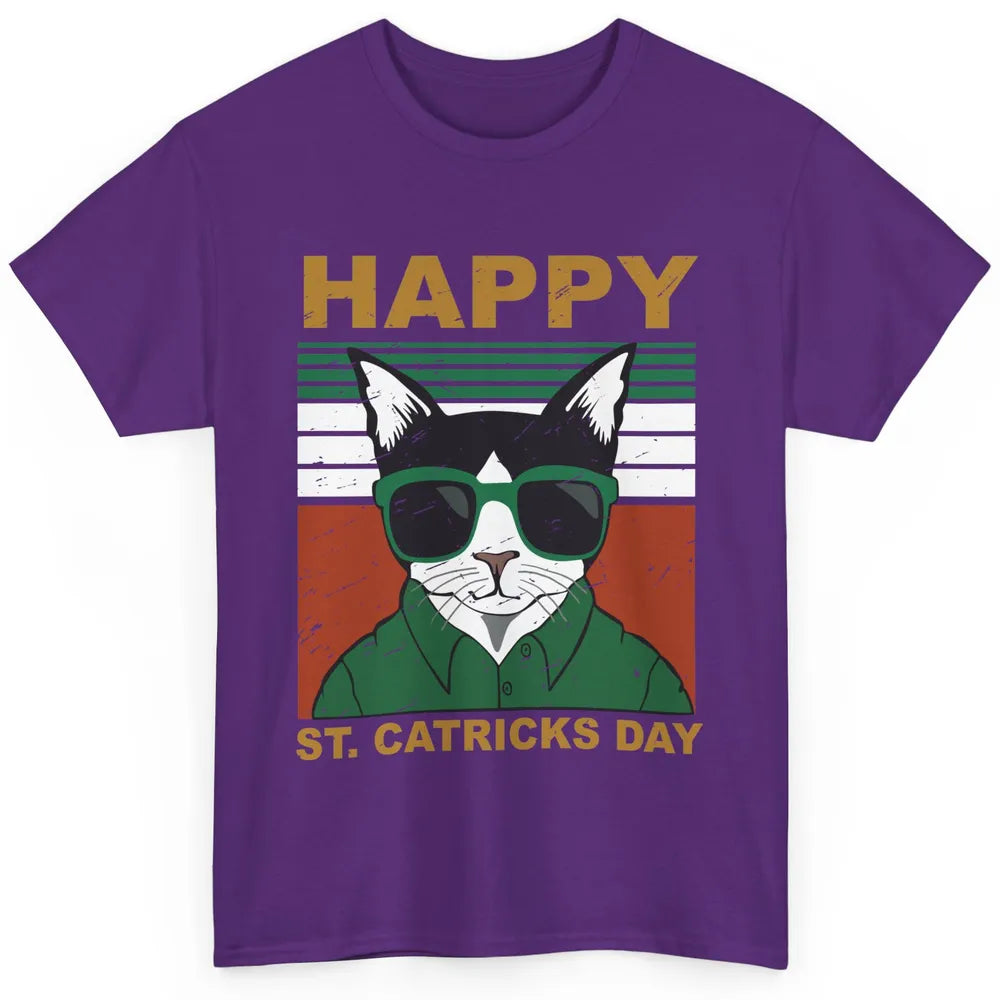 Funny Black Cat Happy St Catricks Day St Patrick's Day Gift Classic Unisex T-Shirt