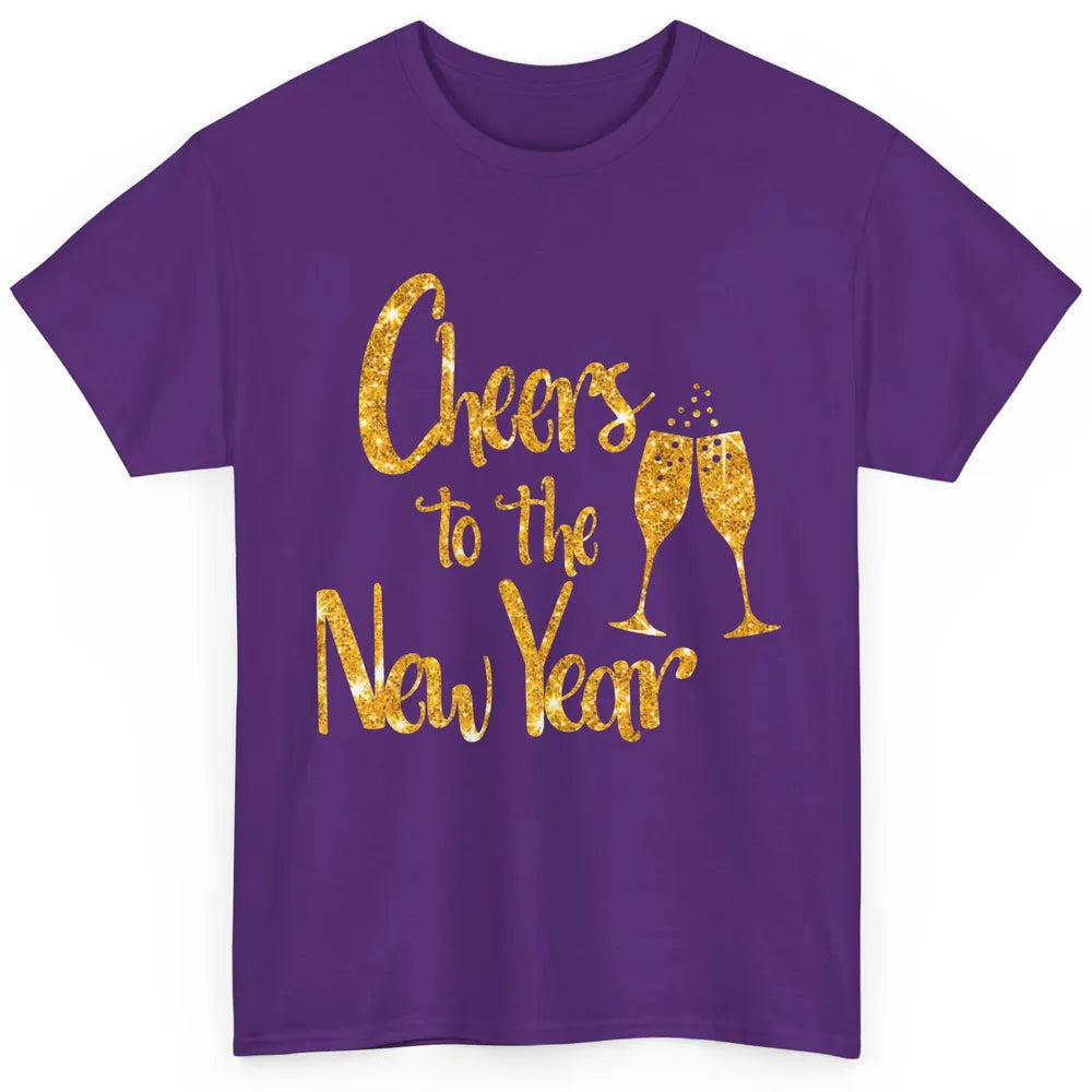 Cheers To The New Year Wine Drinking New Year Celebration Classic Unisex T-Shirt