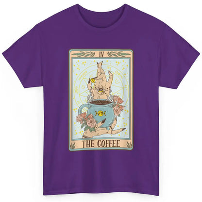 The Coffee Witch Eye Latte Tarot Card Mystical Halloween Classic Unisex T-Shirt