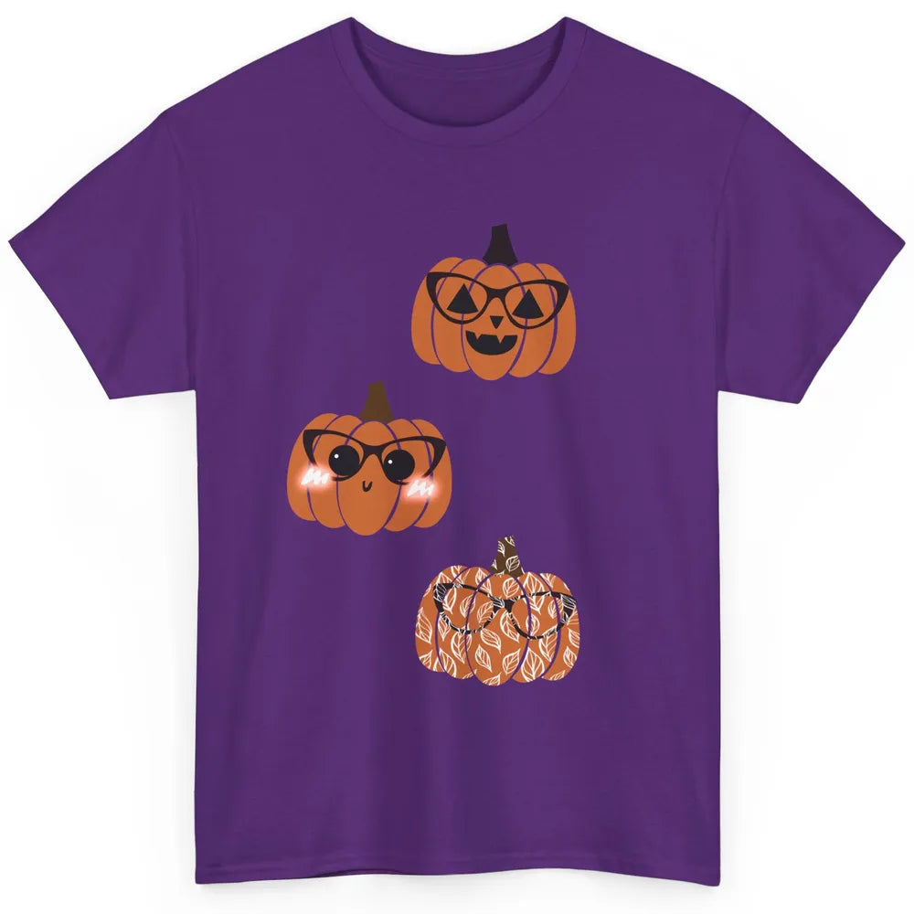 Three Pumpkin Eyeglasses Optician Life Halloween Optometrist Classic Unisex T-Shirt