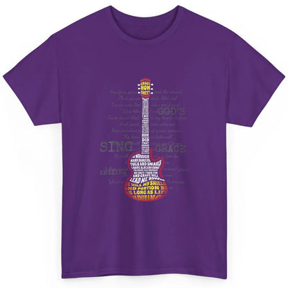 Christian Band Amazing Guitar Grace Guitarist Retro Jesus Classic Unisex T-Shirt