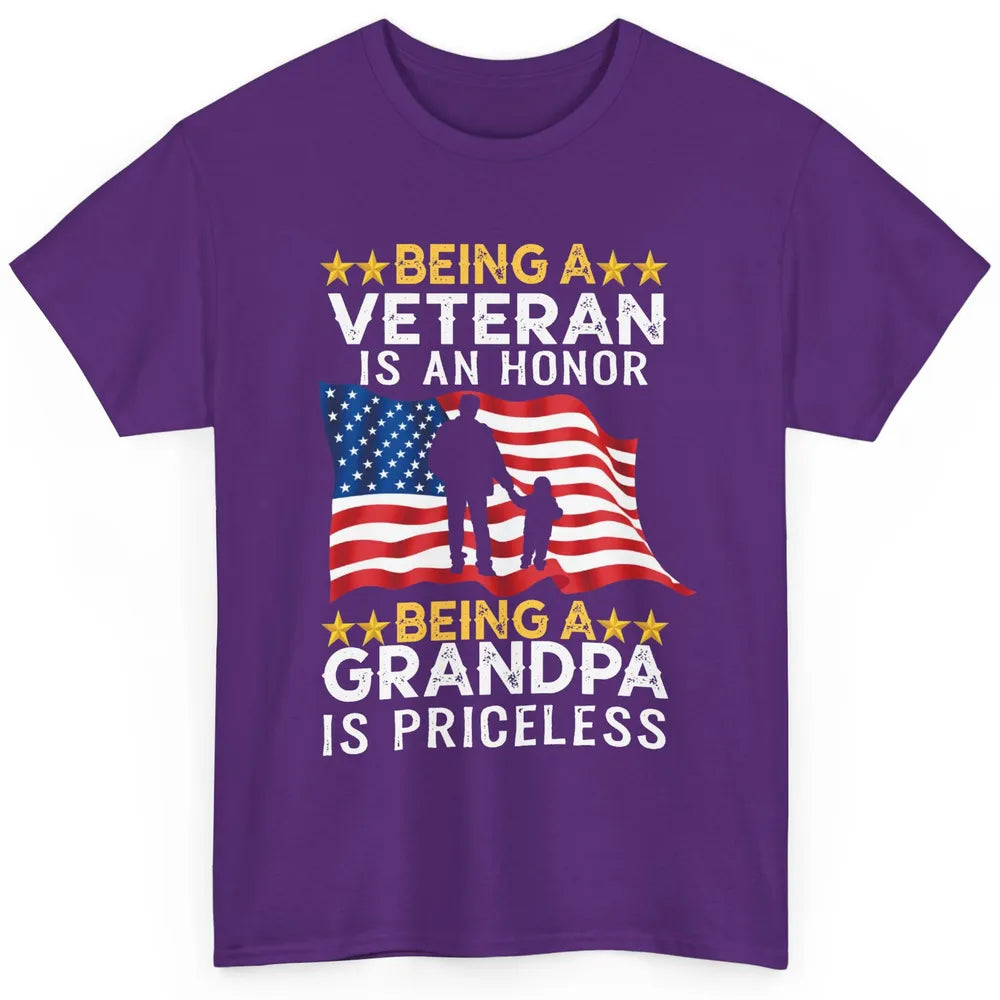 Being A Veteran Is An Honor Army Dad US Military Day Classic Unisex T-Shirt