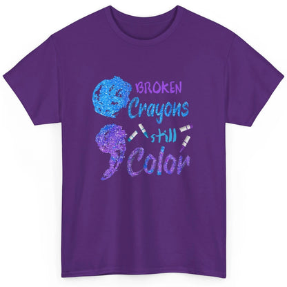 Cool Broken Crayons Still Color Suicide Prevention Awareness Classic Unisex T-Shirt