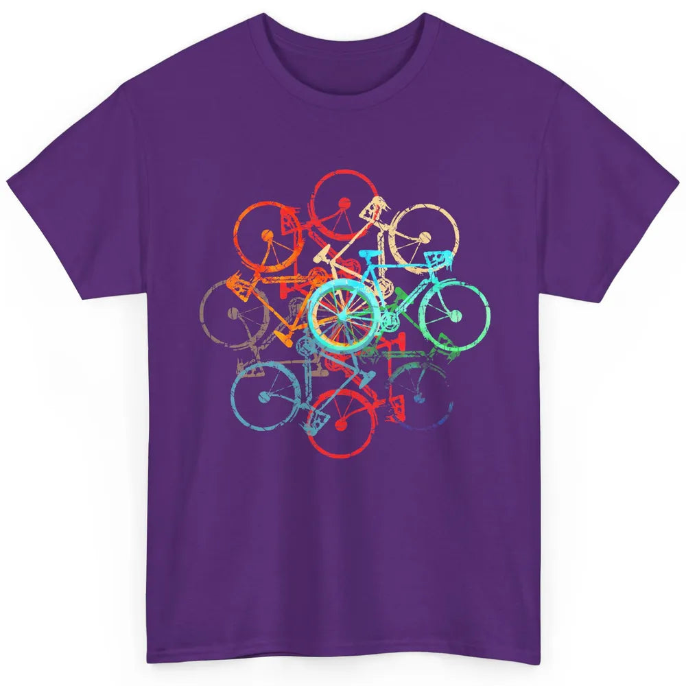 Cycology Cycling Colorful Bicycles Yoga Meditation Cyclist Classic Unisex T-Shirt