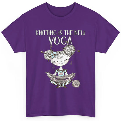 Cute Knitting New Yoga Crazy Crochet Lady Yarning Sew Women Classic Unisex T-Shirt