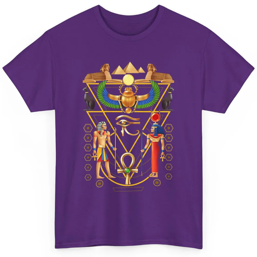 Cool Ancient Egyptian Culture Scarab Artifact Ankh Horus Eye Classic Unisex T-Shirt