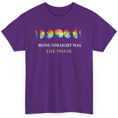 Earth Movement LGBT Rainbow Being Straight Was The Phase Classic Unisex T-Shirt