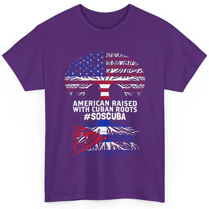 American Raised With Cuban Roots Cuban Flag Cuban Tree Classic Unisex T-Shirt