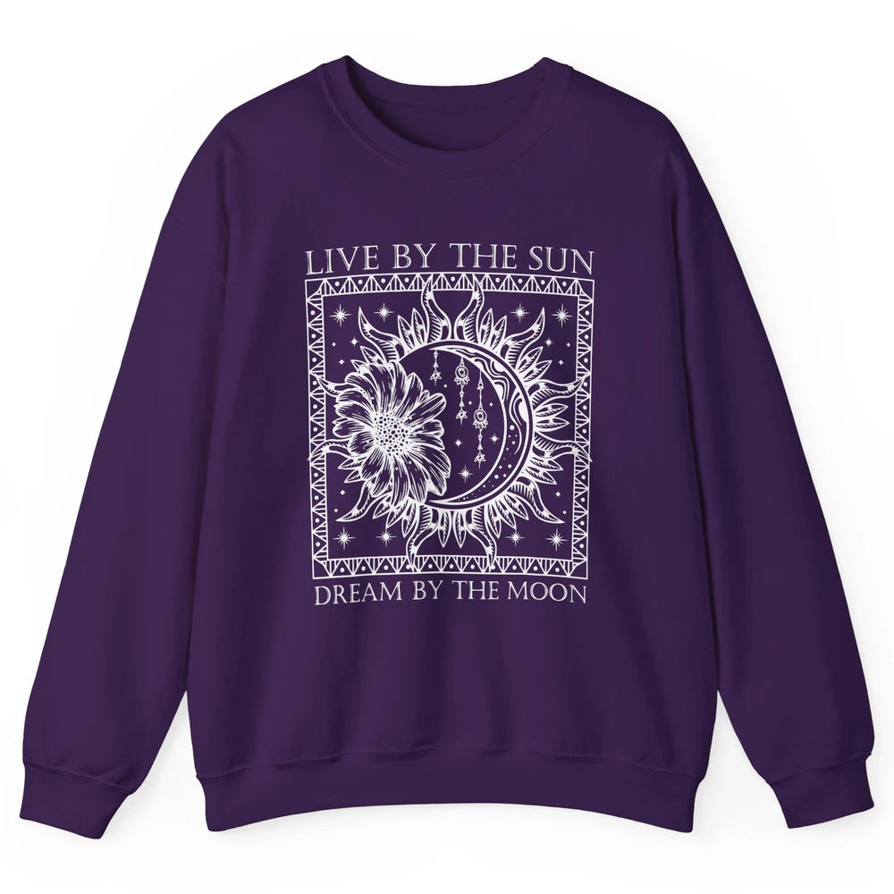 Aesthetic Mystical Sun Moon Gothic Boho Bohemian Astrology Unisex Crewneck Sweatshirt