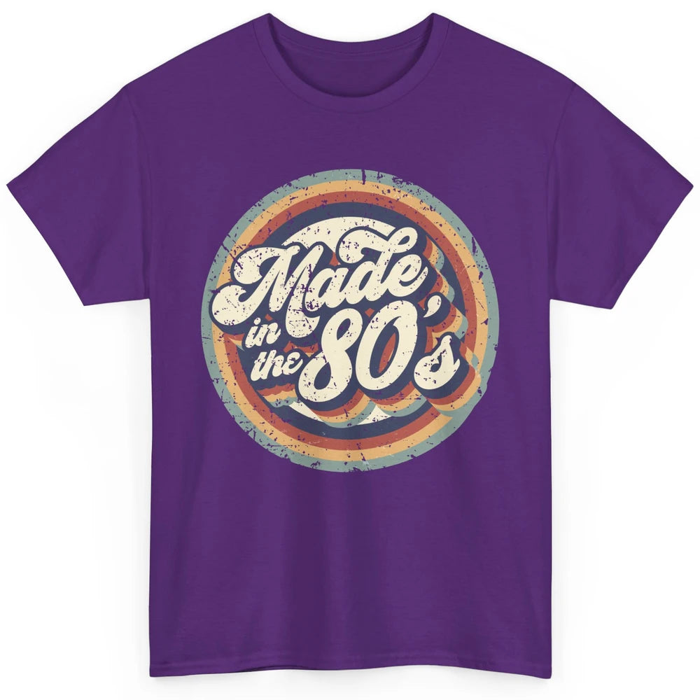 Retro Vintage Made In The 80's 1980s Born Birthday Day Gift Classic Unisex T-Shirt