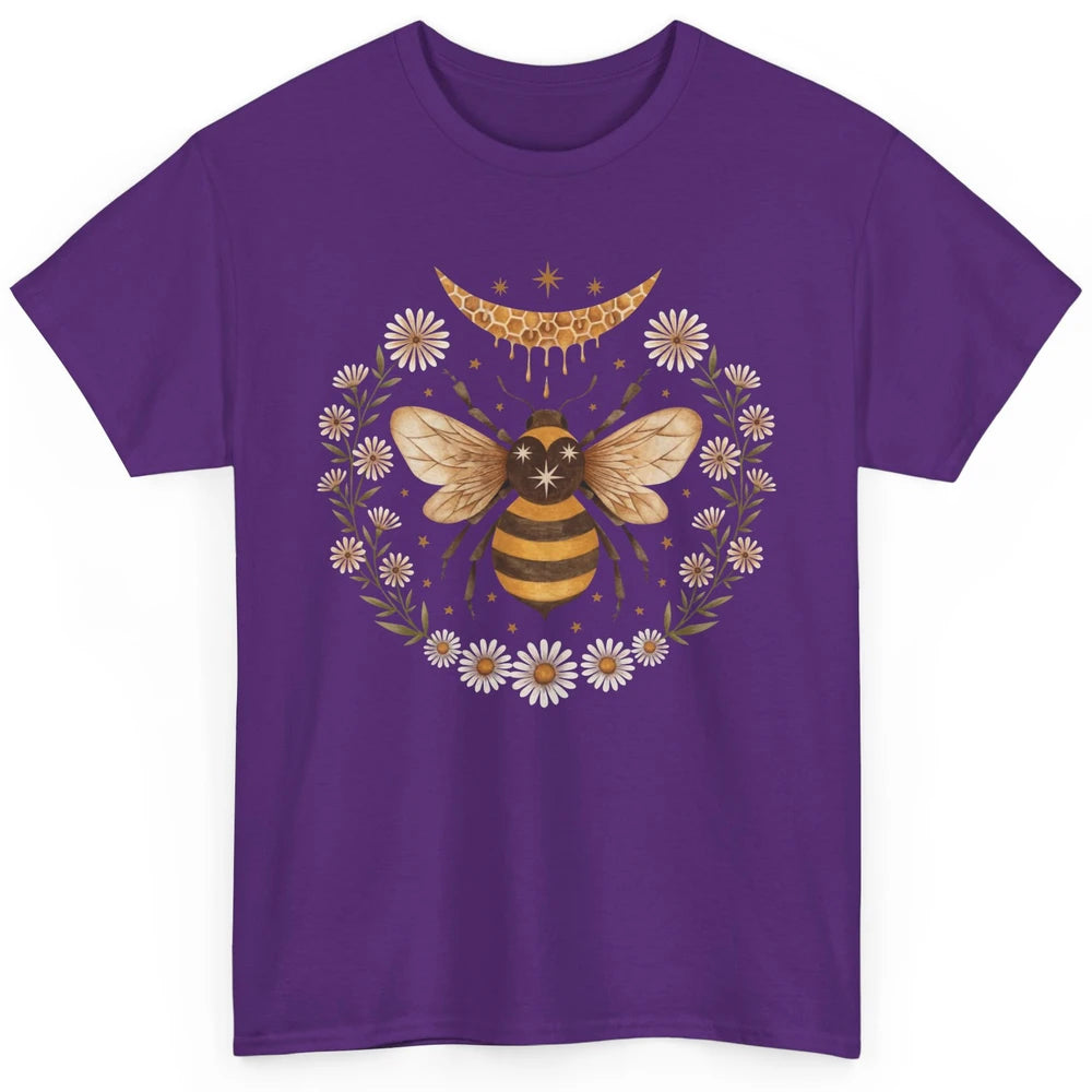 Funny Bee Honey Moon Cute Bee Lovers Classic Unisex T-Shirt