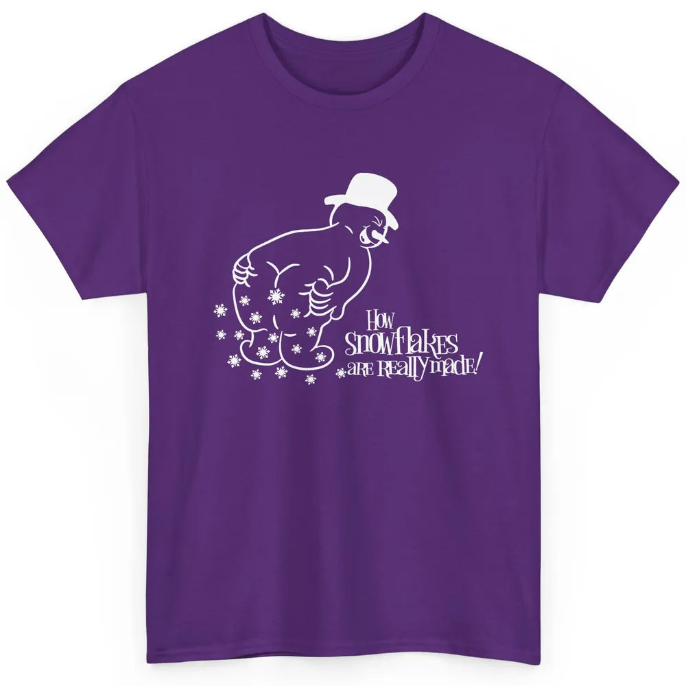 Funny How Snowflakes Are Really Made Christmas Costume Gift Classic Unisex T-Shirt