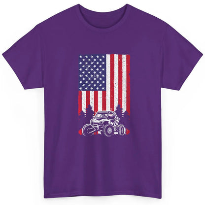 Dirty Mud USA Flag Truck Mud Rider UTV Retro ATV SXS Offroad Classic Unisex T-Shirt