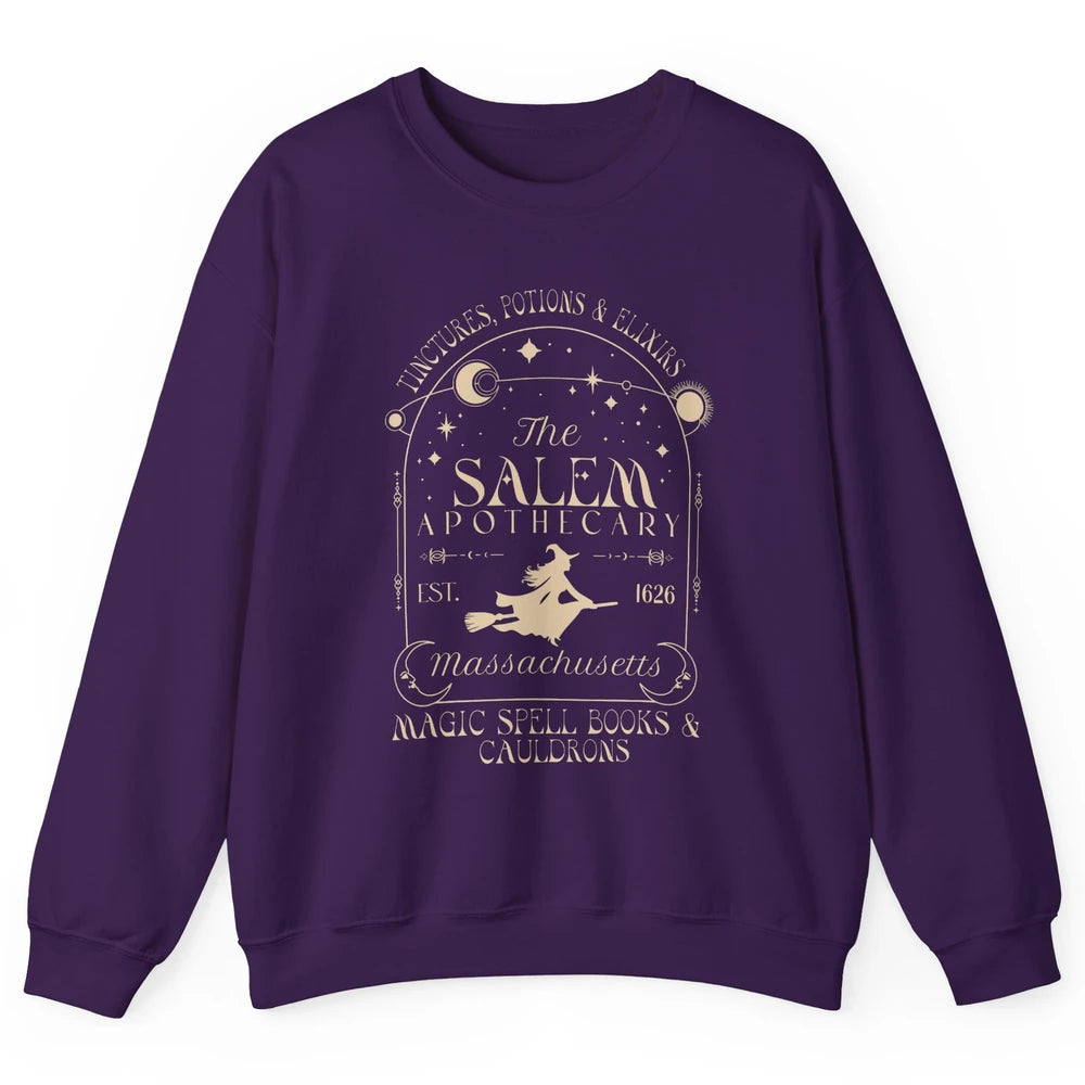 Retro Salem Apothecary Since 1626 Halloween Salem Witches Unisex Crewneck Sweatshirt