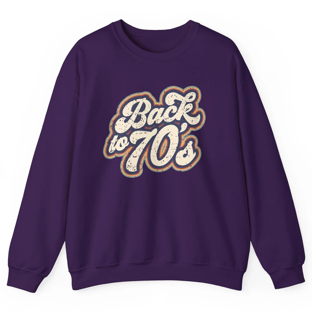 Vintage Made In The 70s Back To 1970s Born Birthday Day Gift Unisex Crewneck Sweatshirt