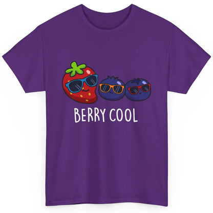 Berry Cool Funny Strawberry Pun Best Friend Summer Retro Classic Unisex T-Shirt