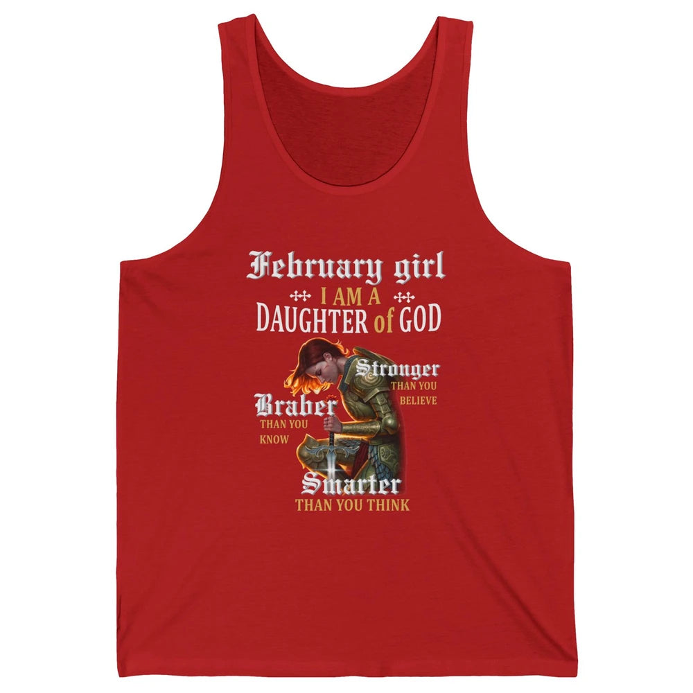 Birthday February Girl I'm A Daughter Of God Birthday Gift Unisex Jersey Tank