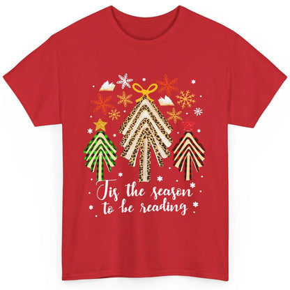 Books Christmas Tree Tis The Season To Be Reading Christmas Classic Unisex T-Shirt