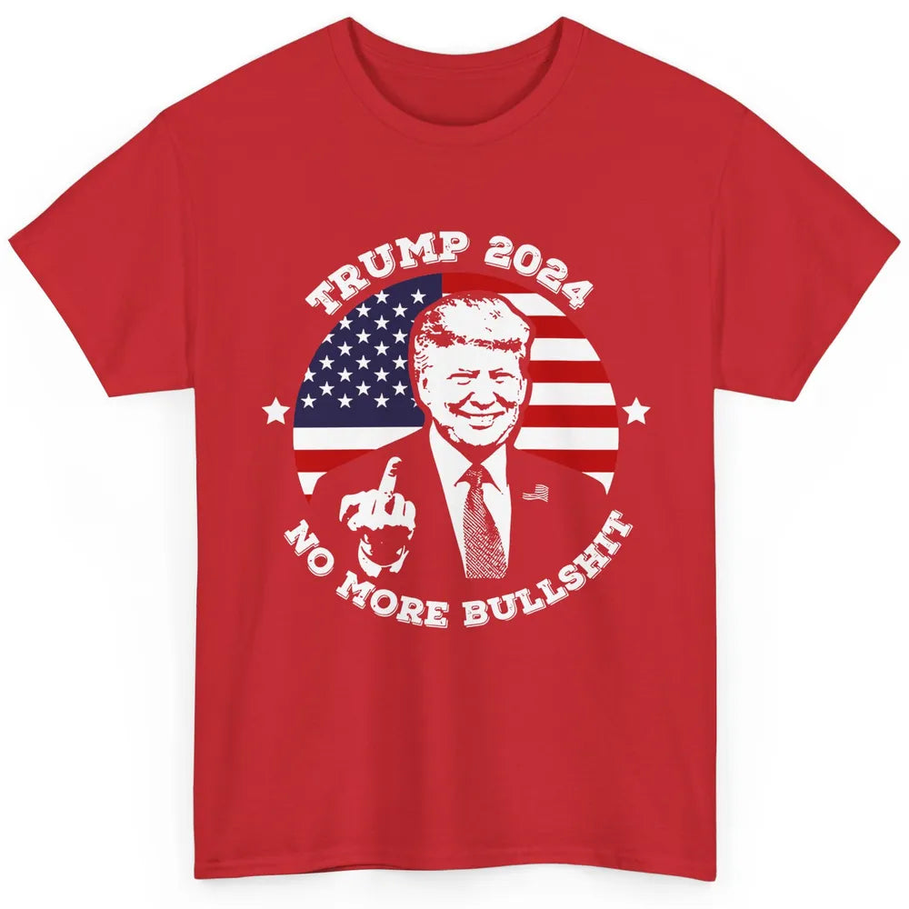 Retro US Flag Trump 2024 No More President Trump Return 2024 Classic Unisex T-Shirt