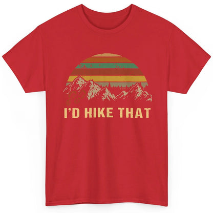 Vintage Mountain Hiking Boots I'd Hike That Adventure Hikers Classic Unisex T-Shirt