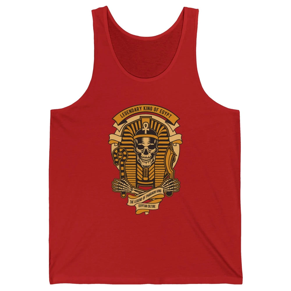 Ancient Egyptian Pyramid Golden King Tut Pharaoh Tutankhamun Unisex Jersey Tank