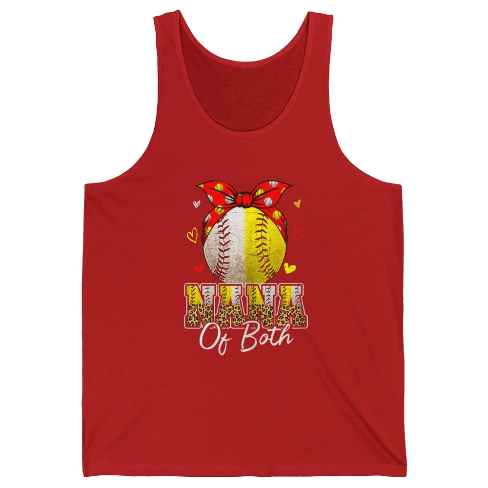 Women Baseball Softball Nana Of Both Mothers Day Sports Game Unisex Jersey Tank