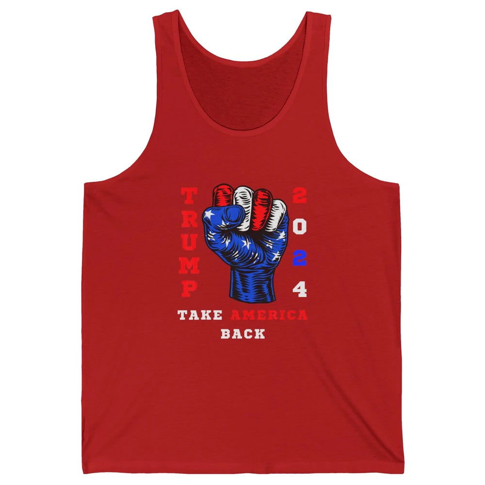 Take America Back 2024 Funny Vote Trump Republicans Vote Unisex Jersey Tank