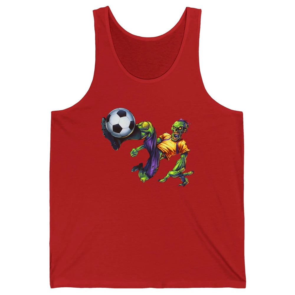 Zombie Soccer Striker Halloween Soccer Player Costume Gift Unisex Jersey Tank