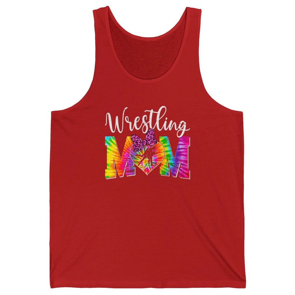 Vintage Sports Wrestling Mom Mama Martial Art Tie Dye Retro Unisex Jersey Tank