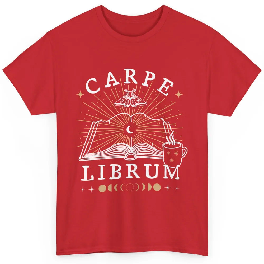 Carpe Librum Dark Academia Aesthetic Moth Book Witchy Gothic Classic Unisex T-Shirt