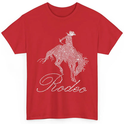 Western Cowgirl Bling Rhinestone Country Cowboy Riding Horse Classic Unisex T-Shirt