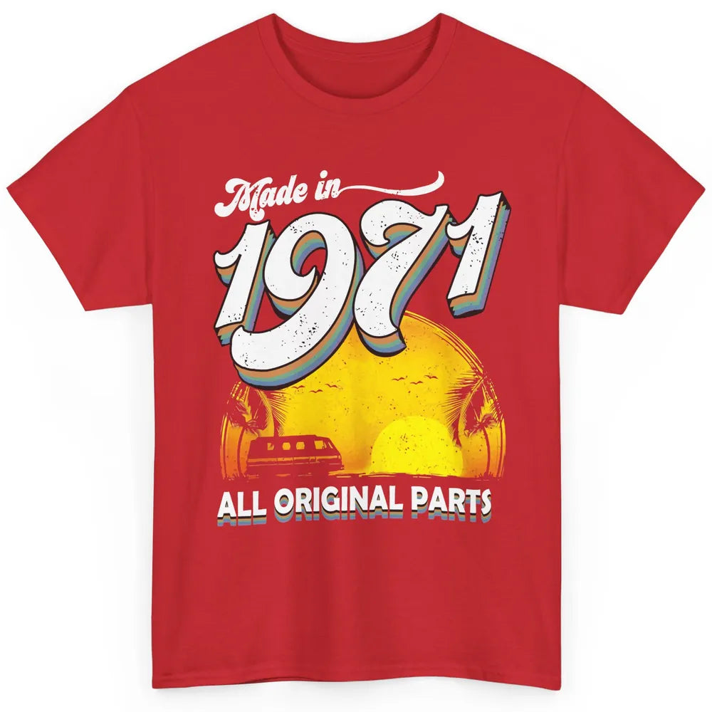 Vintage Born in 1971 All Original Parts 50th Birthday Gift Classic Unisex T-Shirt