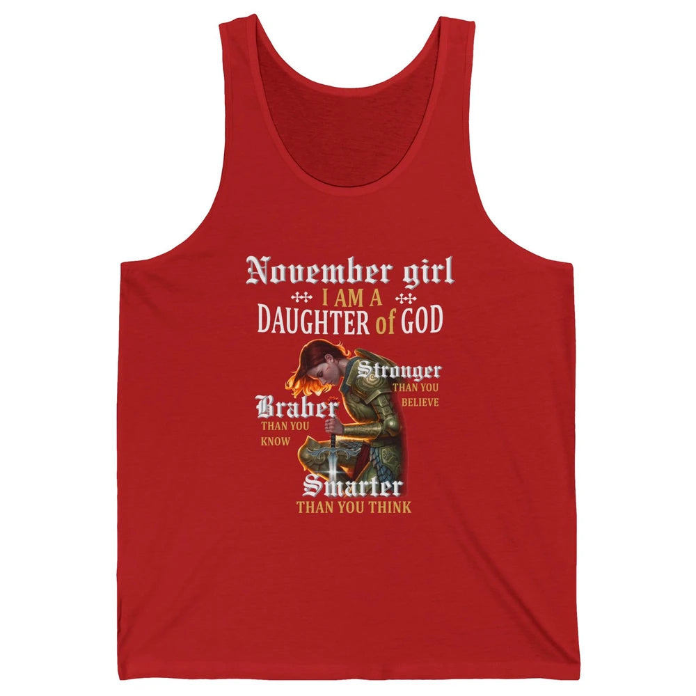 Birthday November Girl I'm A Daughter Of God Birthday Gift Unisex Jersey Tank