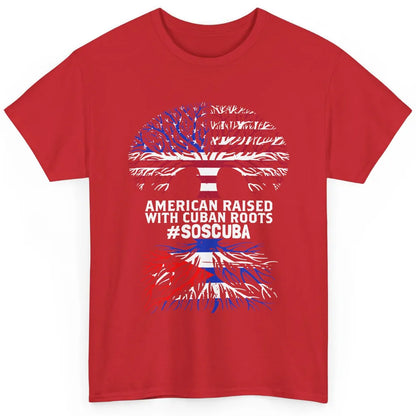 American Raised With Cuban Roots Cuban Flag Cuban Tree Classic Unisex T-Shirt