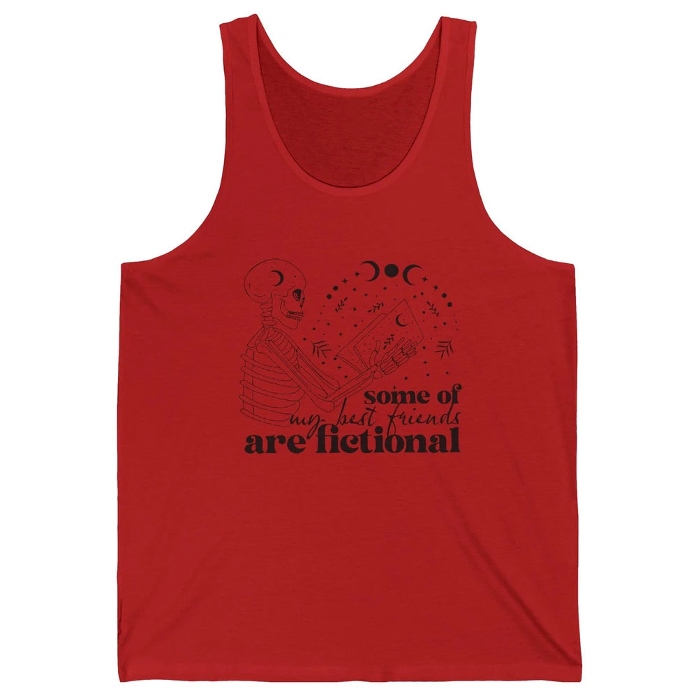 Some of My Best Friends Are Fictional Skeleton Book Lovers Unisex Jersey Tank