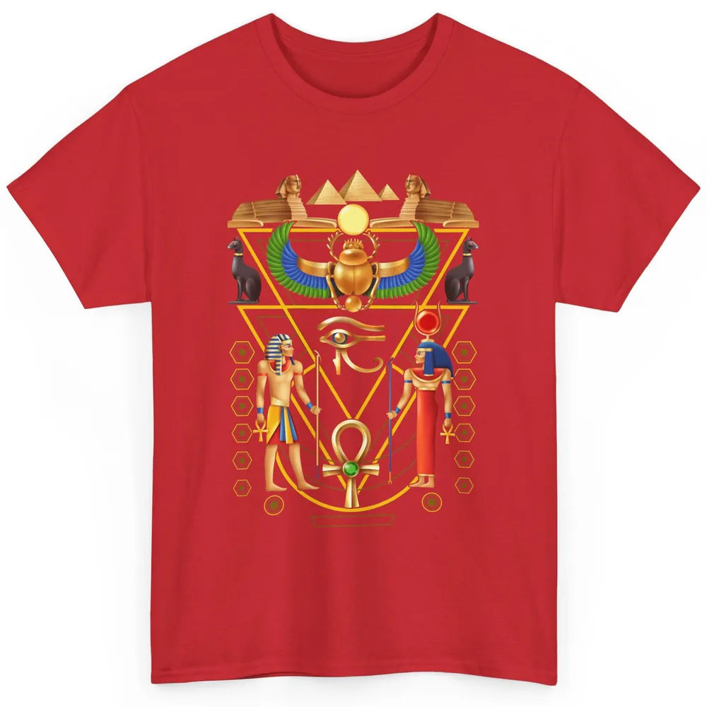 Cool Ancient Egyptian Culture Scarab Artifact Ankh Horus Eye Classic Unisex T-Shirt