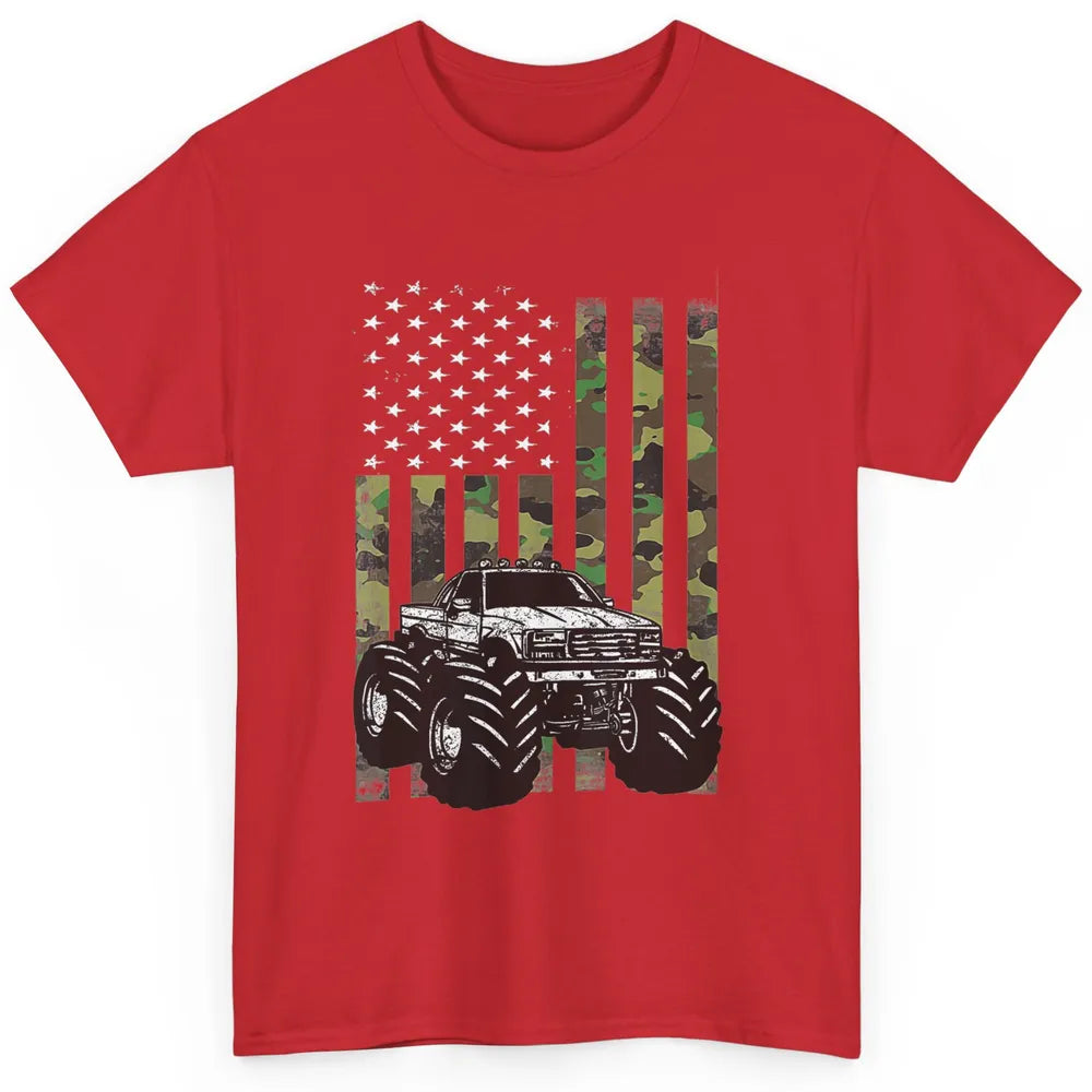 Truck Camo Flag Mud Ride Retro UTV SXS Racer Four Wheeler Classic Unisex T-Shirt