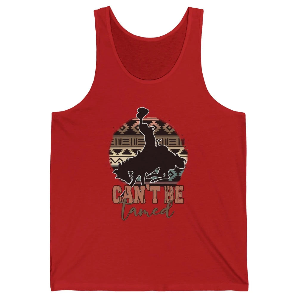 Can’t be Tamed Cowboy Saddle Horseback Western Country Unisex Jersey Tank