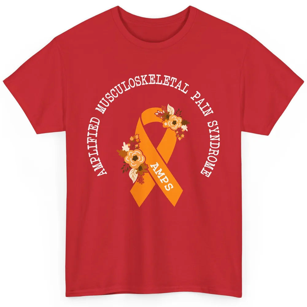 Amplified Musculoskeletal Pain Syndrome AMPS Orange Ribbon Classic Unisex T-Shirt