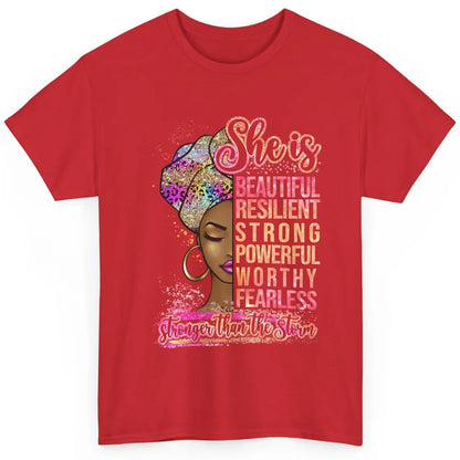 Afro Woman Strong Than Storm Melanin African American Woman Classic Unisex T-Shirt