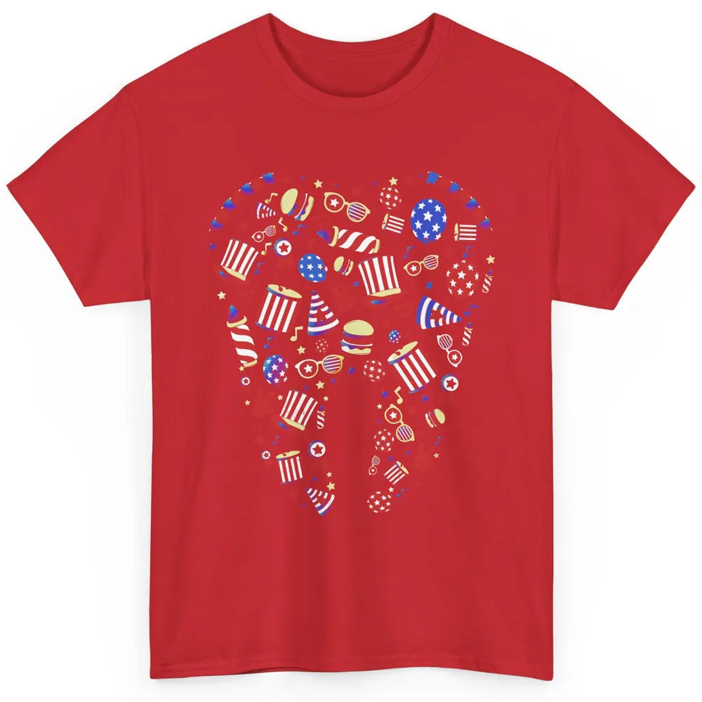 US Flag All American Dental Squad July 4th Patriotic Dentist Classic Unisex T-Shirt