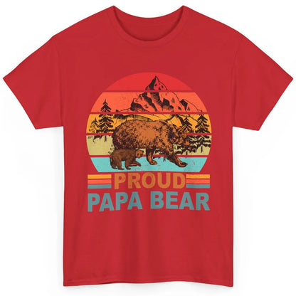 Vintage Mountain Proud Papa Bear Baby Bear Fathers Day Classic Unisex T-Shirt