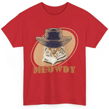 Funny Cat Cowboy Meowdy Western Country Cat Lovers Costume Classic Unisex T-Shirt