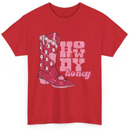 Cowgirl Boots Cowboy Honey Valentines Day Howdy Boho Love Classic Unisex T-Shirt