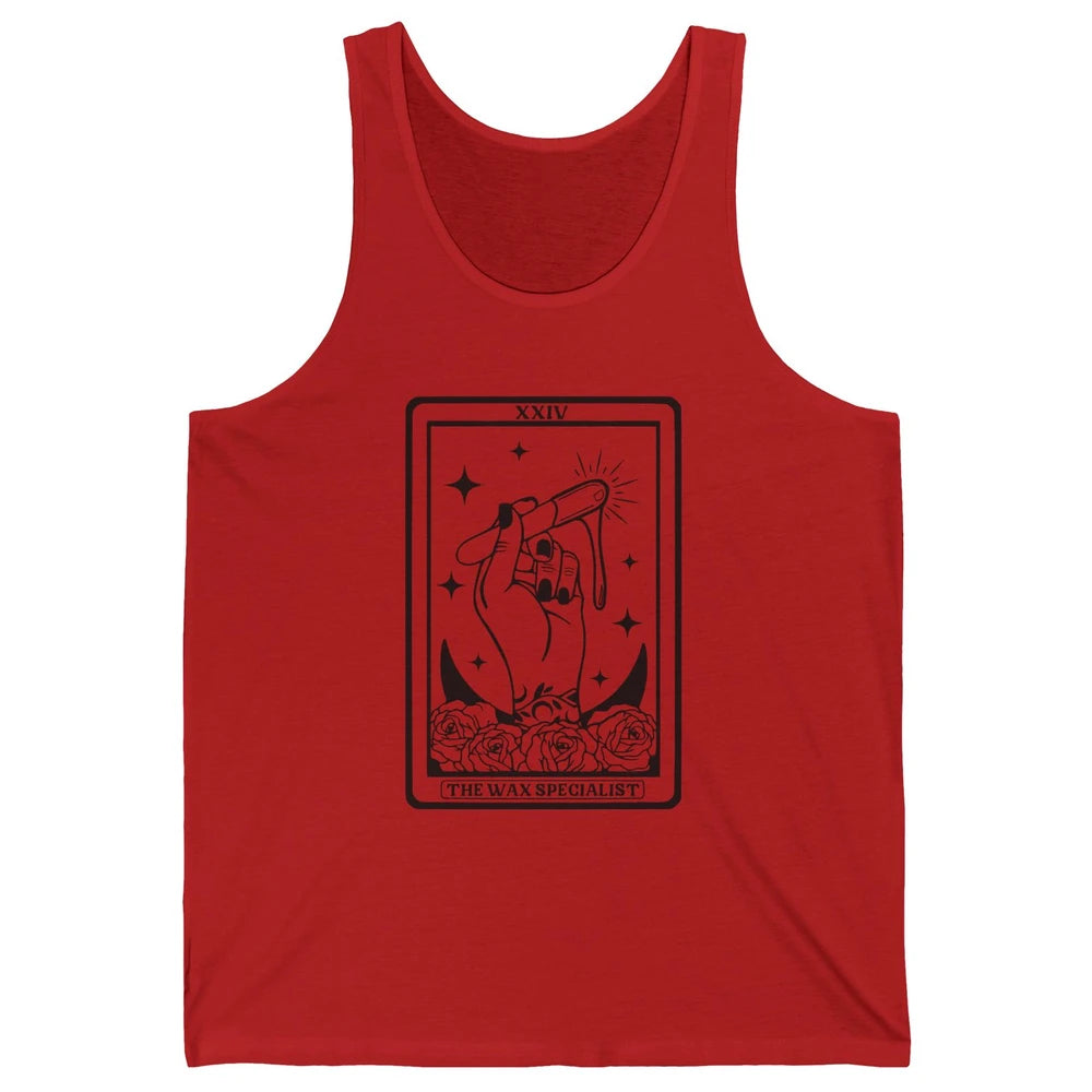 Wax Specialist Tarot Card Beautician Wax Hustler Cosmetology Unisex Jersey Tank