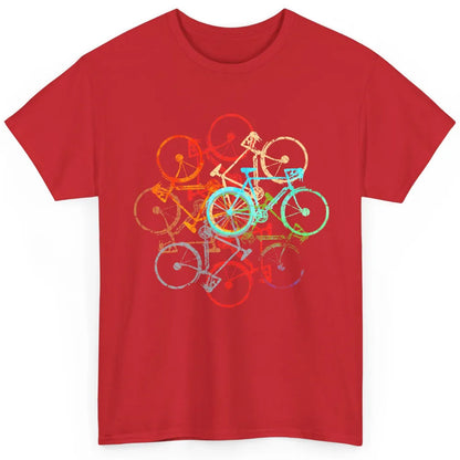 Cycology Cycling Colorful Bicycles Yoga Meditation Cyclist Classic Unisex T-Shirt